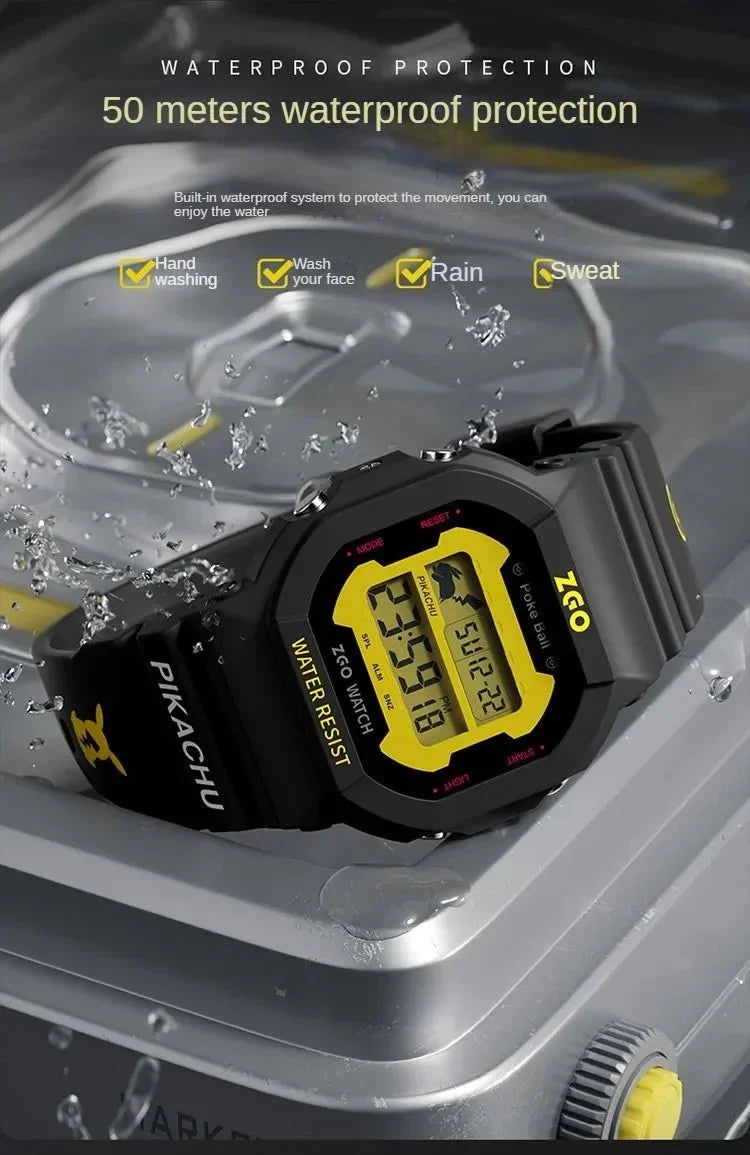 ZGO Pikachu Digital Watches