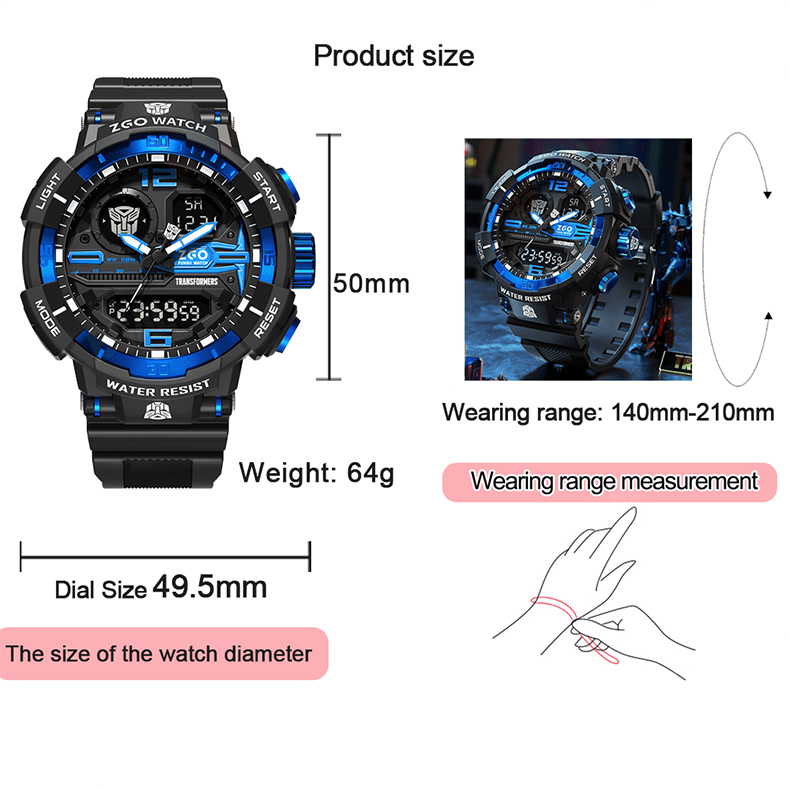 ZGO Transformers Sports Watch