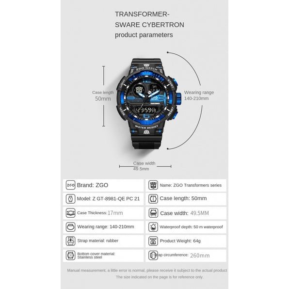 ZGO Transformers Sports Watch
